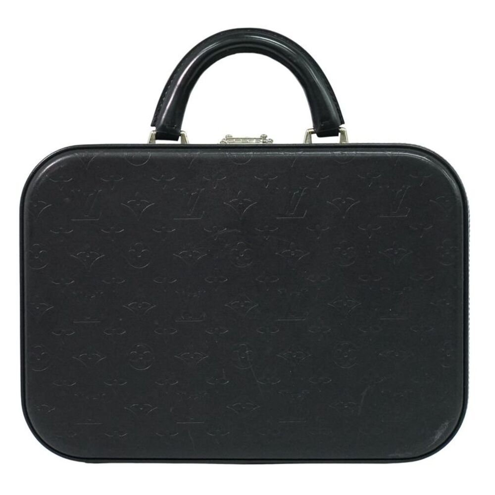 Louis Vuitton Valisette Monogram Glace Leather Black Patent_Leather Handbag